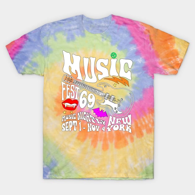 Psychedelic Music Fest 69 Vamp - Halloween Horror Nights - T-Shirt